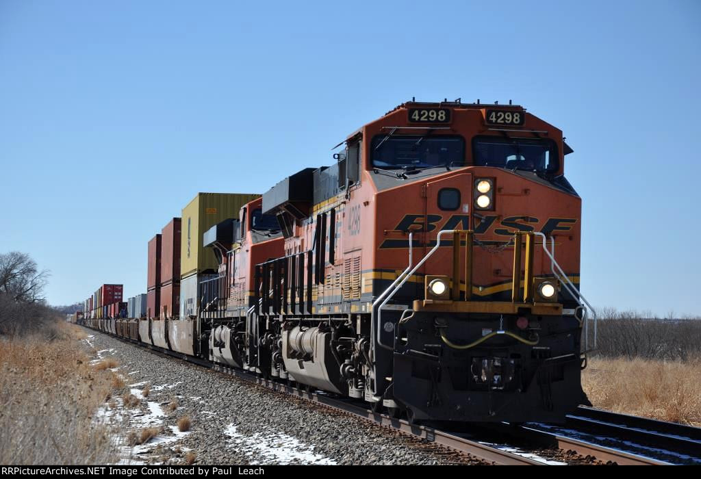 Eastbound stack train